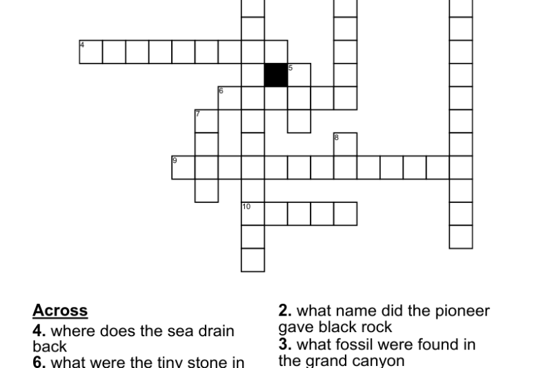 Canyon Crossword Puzzle Clue