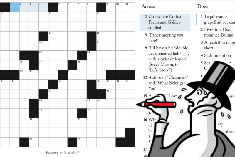 New Yorker Crossword Puzzle Today Printable