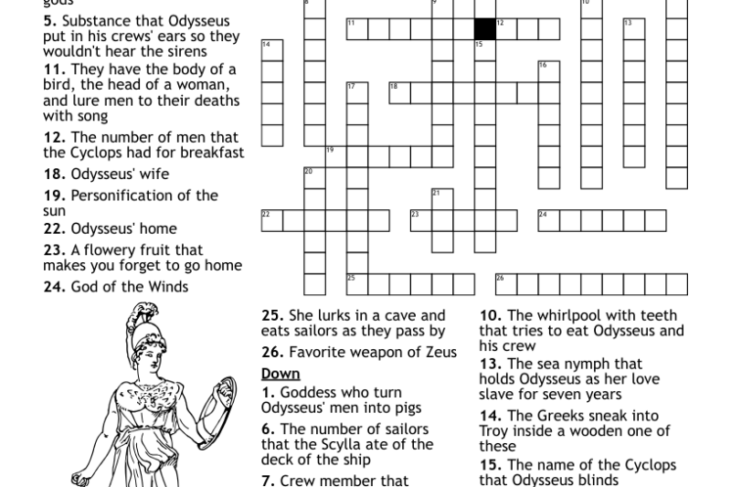 Odyssey Crossword Puzzle