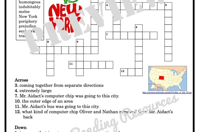 Superteacher Worksheets Crossword Puzzle