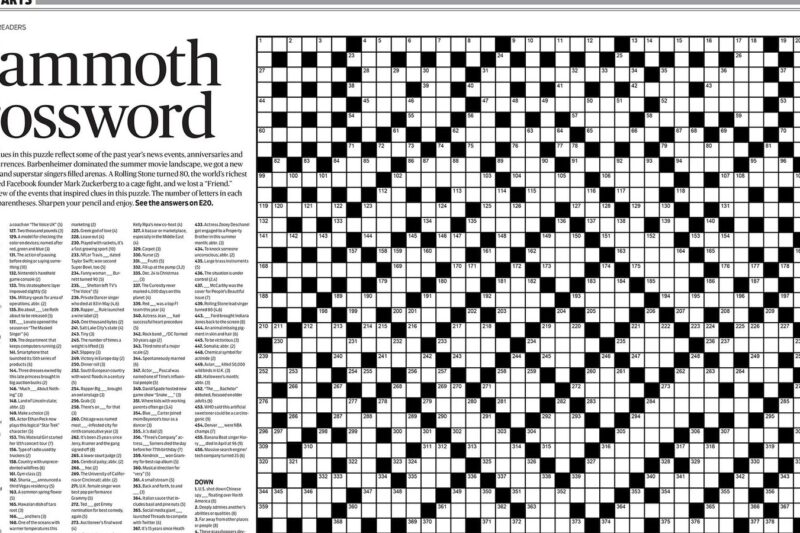 Crossword Puzzles Printable Sunday