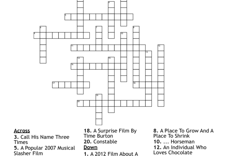 Director Burton Crossword Puzzle Clue