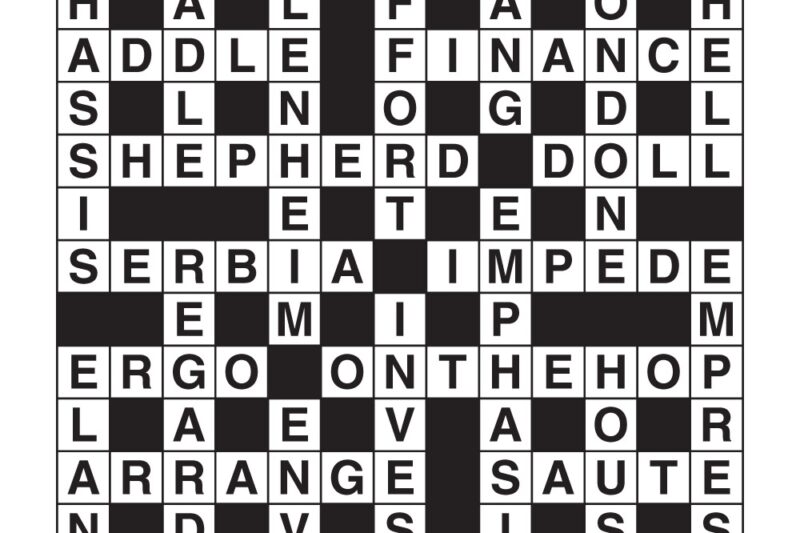 Set Straight Crossword Puzzle