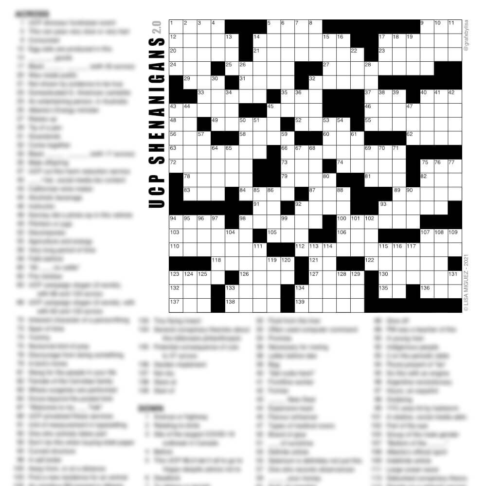 UCP Shenanigans 2 0 FREE Printable Crossword Puzzle Grafxbylisa Worksheets Library