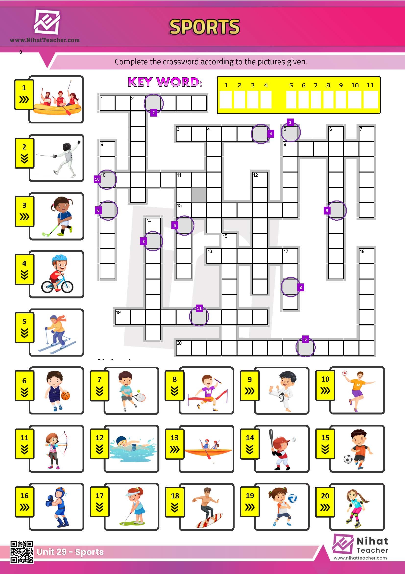 English Crossword Puzzle Worksheets English Crossword Puzzle Worksheets