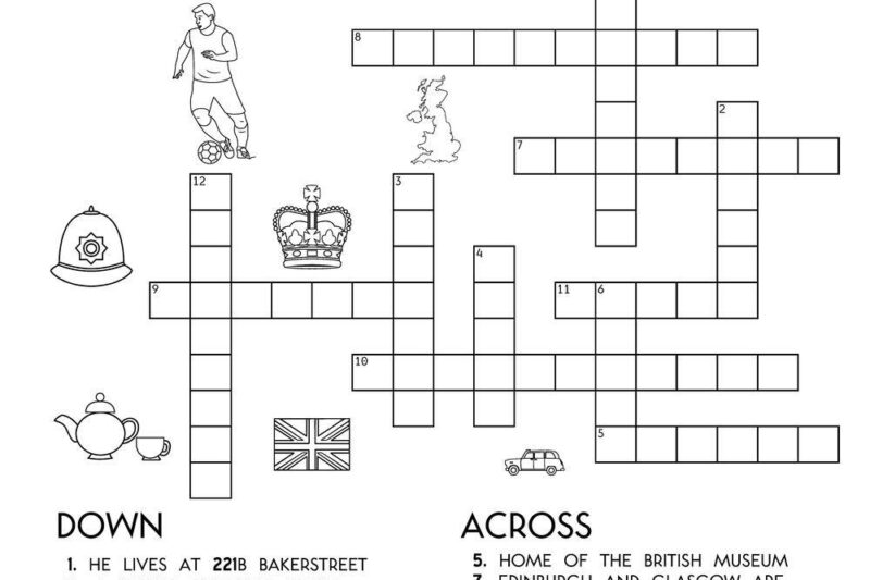 Kids Crossword Puzzles Printable Uk