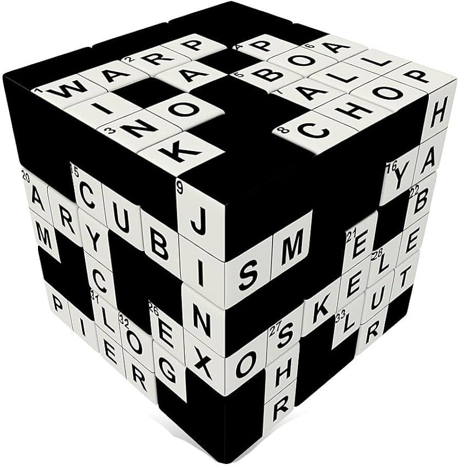 V Cube Crossword 3 Cube Toy
