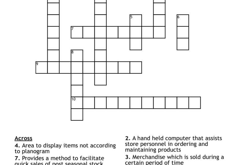 Walmart Crossword Puzzles
