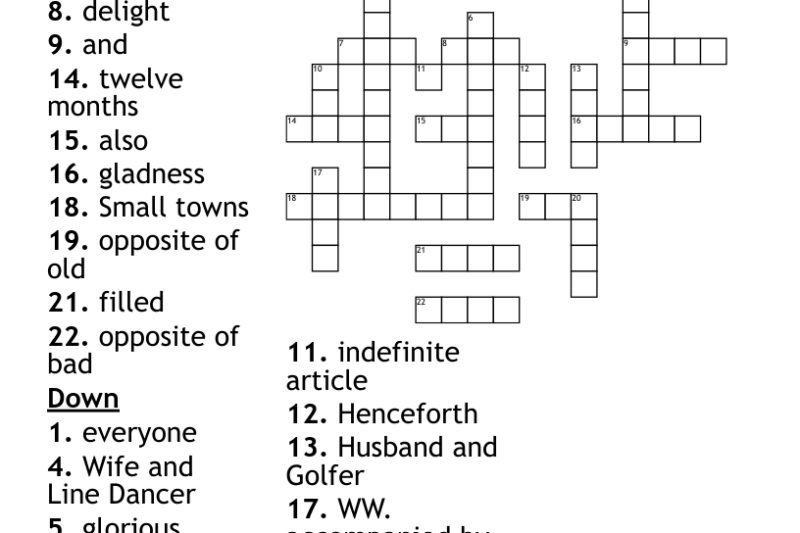 Wishes Undone Crossword Puzzle