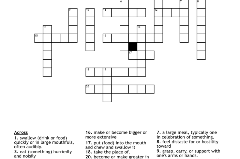 Devour Crossword Puzzle Clue