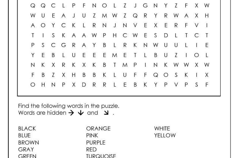 Crossword Puzzle Reading Worksheet Generator
