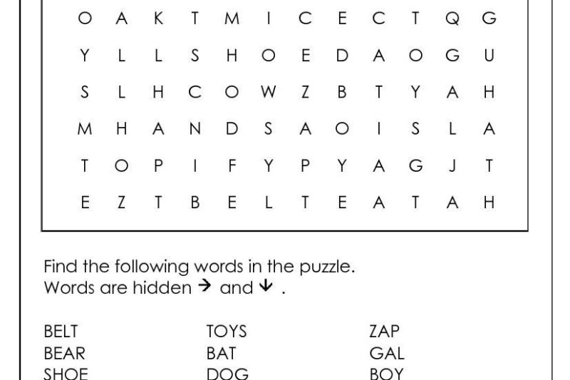 Superteachers Worksheet Word Search Puzzle