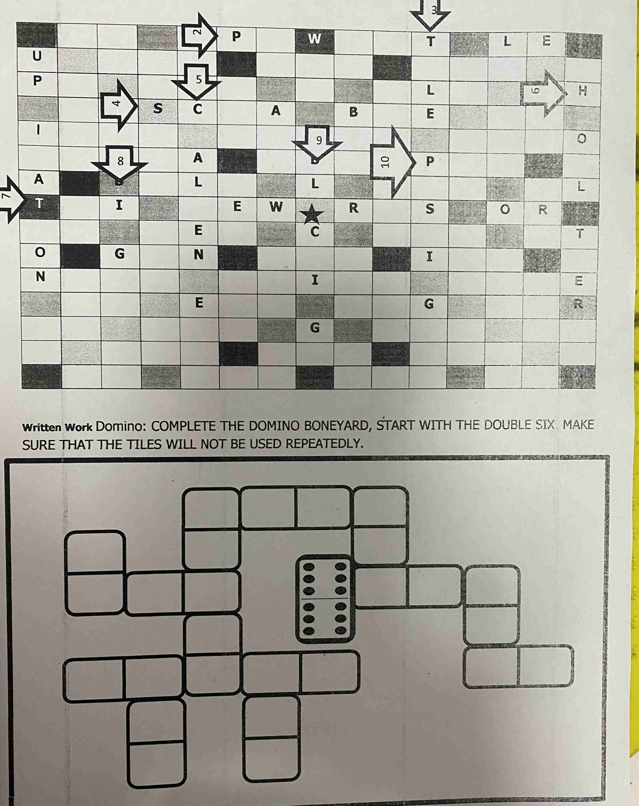 Domino Dots Crossword Puzzle Clue Domino Dots Crossword Puzzle Clue